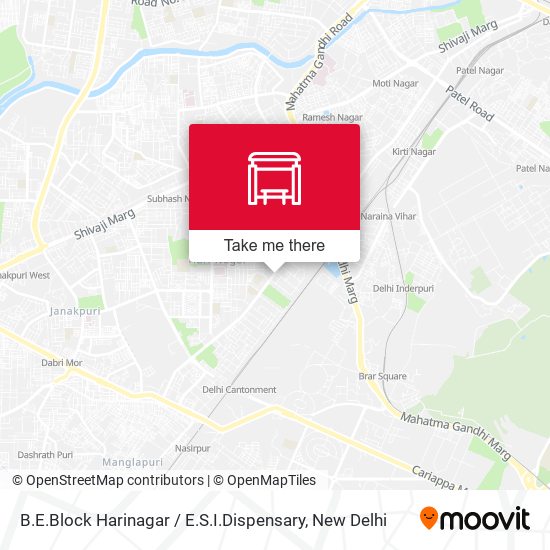 B.E.Block Harinagar / E.S.I.Dispensary map