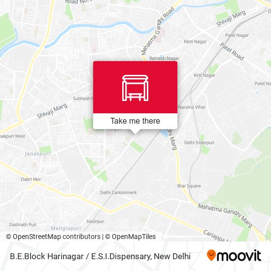 B.E.Block Harinagar / E.S.I.Dispensary map