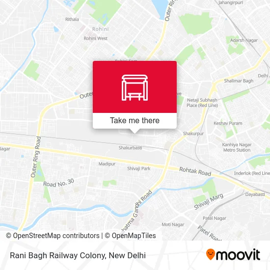Rani Bagh Railway Colony map