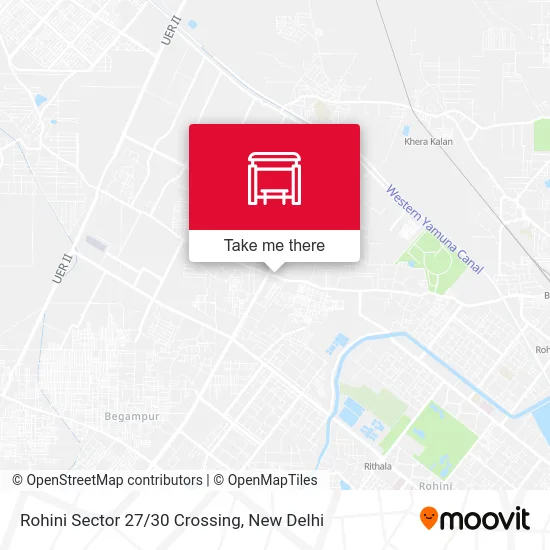 Rohini Sector 27/30 Crossing map