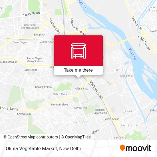 Okhla Sabzi Mandi map