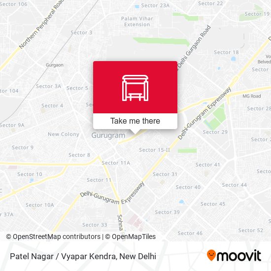 Patel Nagar / Vyapar Kendra map