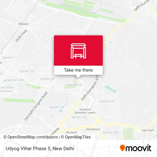 Udyog Vihar Phase 5 map