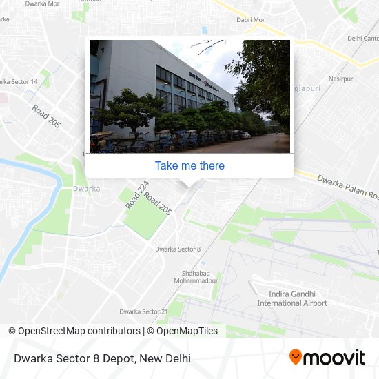 Dwarka Sector 8 Depot map