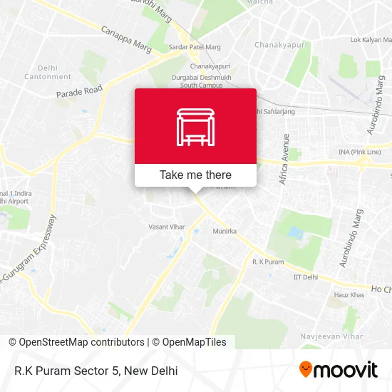 R.K Puram Sector 5 map