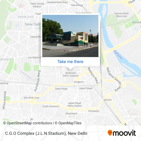 C.G.O Complex (J.L.N Stadium) map