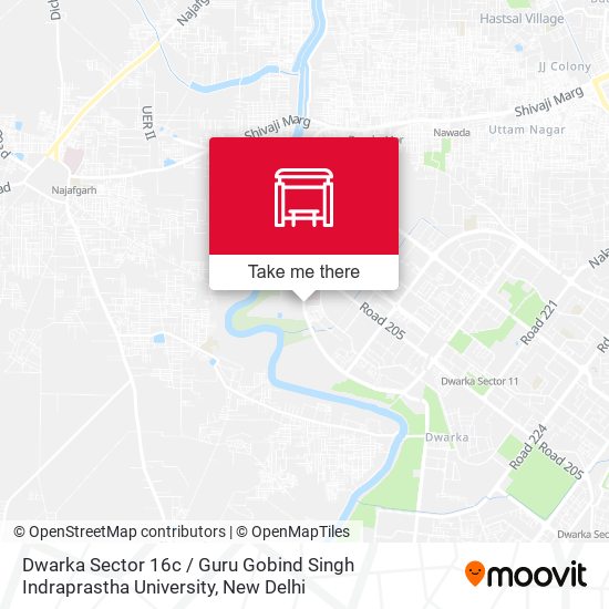 Dwarka Sector 16c / Guru Gobind Singh Indraprastha University map
