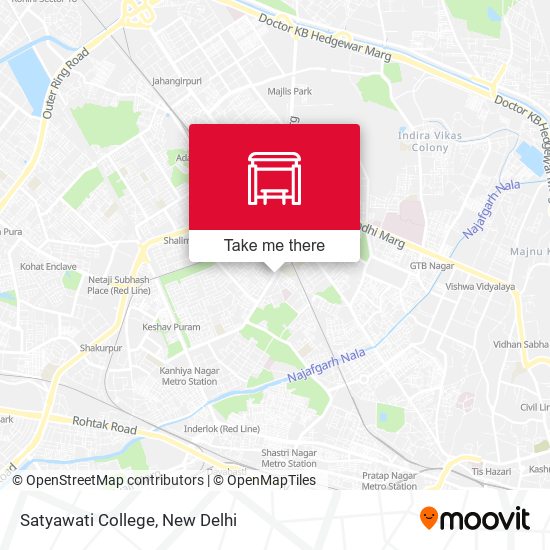Satyawati College map