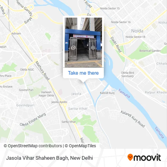 Jasola Vihar Shaheen Bagh map