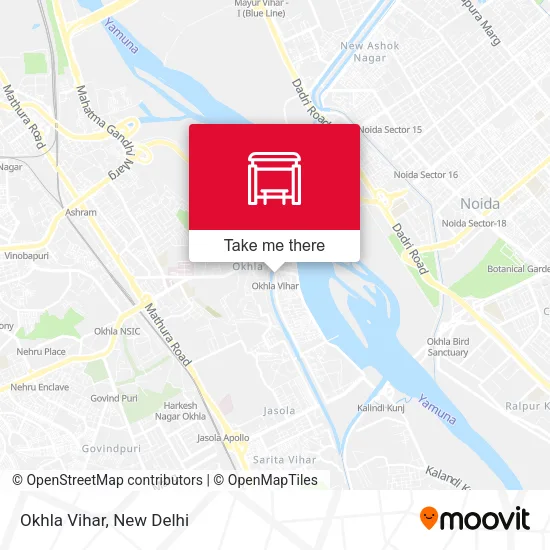 Okhla Vihar map