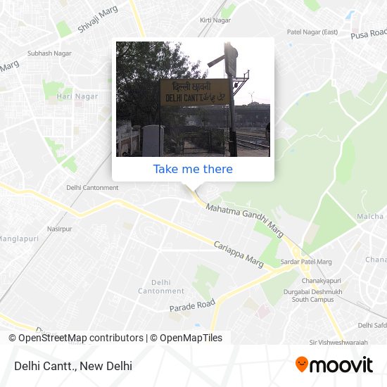 Delhi Cantt. map