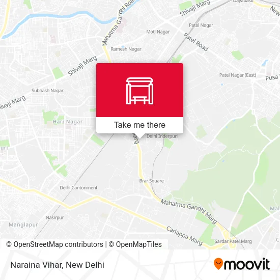 Naraina Vihar map