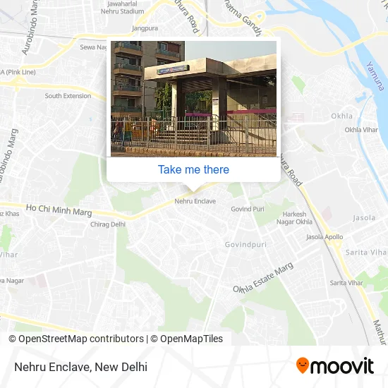 Nehru Enclave map