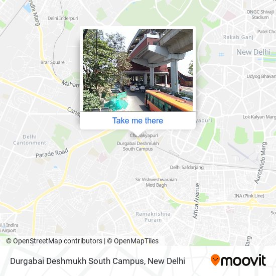 Durgabai Deshmukh South Campus map