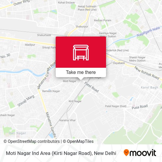 Moti Nagar Ind Area (Kirti Nagar Road) map