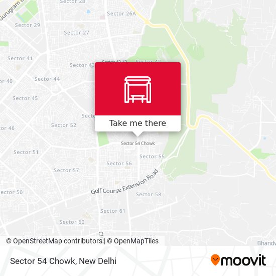 Sector 54 Chowk map