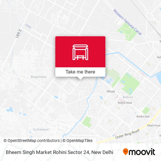 Bheem Singh Market Rohini Sector 24 map