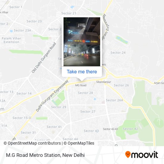M.G Road Metro Station map