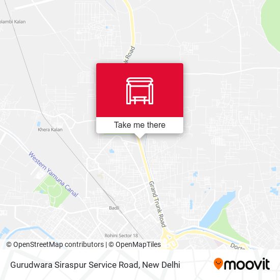 Gurudwara Siraspur Service Road map