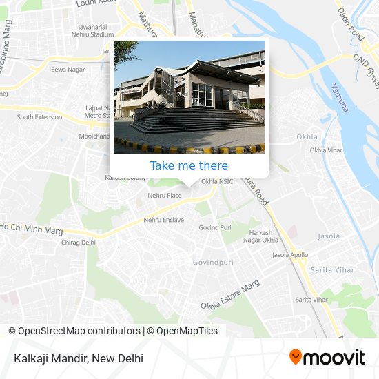 Kalkaji Mandir map