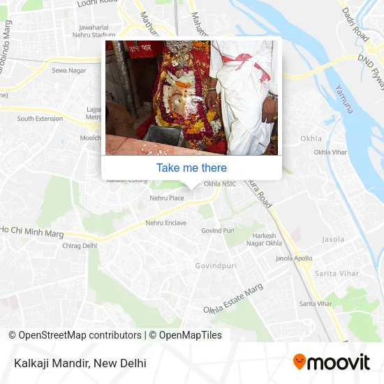 Kalkaji Mandir map