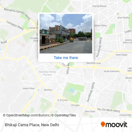 Bhikaji Cama Place map