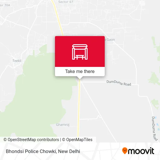 Bhondsi Police Chowki map