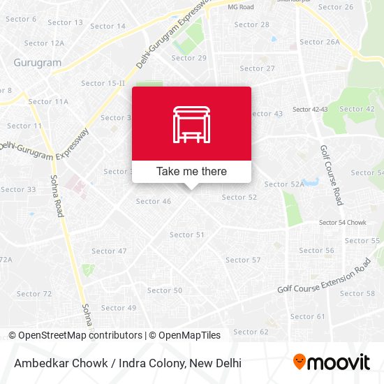 Ambedkar Chowk / Indra Colony map