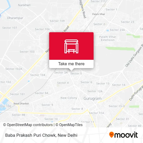 Baba Prakash Puri Chowk map