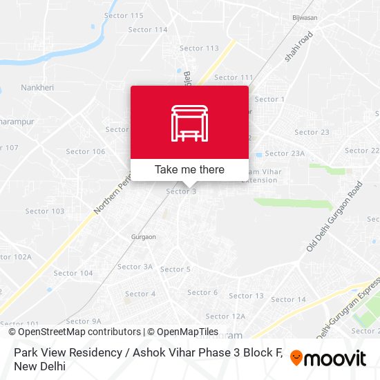 Park View Residency / Ashok Vihar Phase 3 Block F map