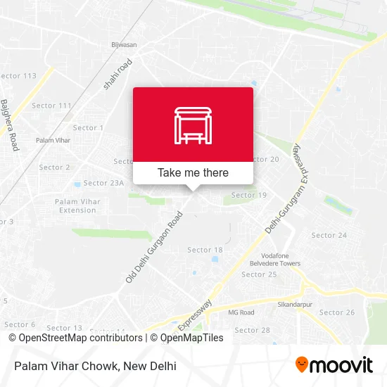 Palam Vihar Chowk map