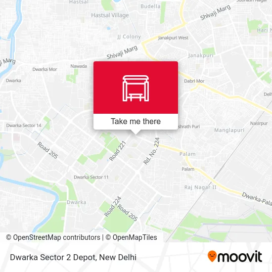 Dwarka Sector 2 Depot map