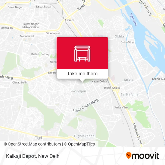 Kalkaji Depot map