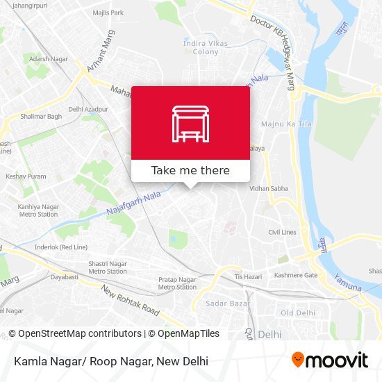 Kamla Nagar/ Roop Nagar map