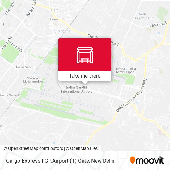 Cargo Express I.G.I.Airport (T) Gate map