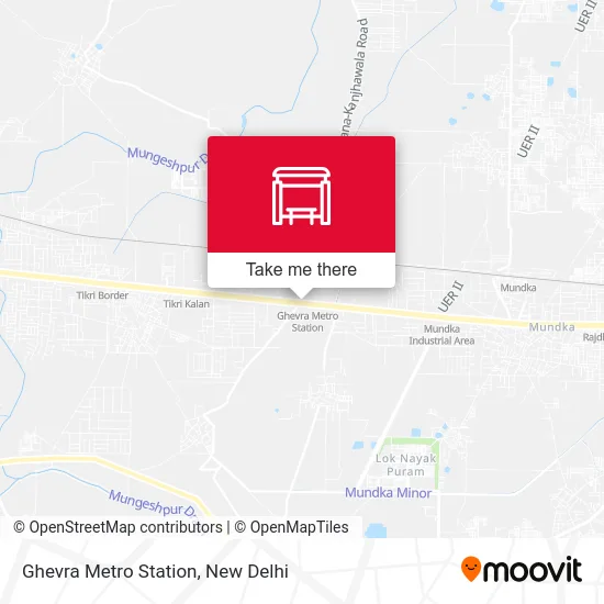 Ghevra Metro Station map
