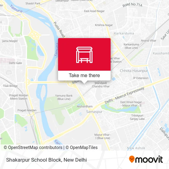 Shakarpur School Block map