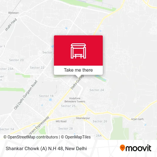 Shankar Chowk (A) N.H 48 map