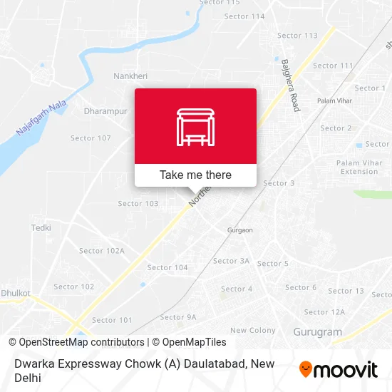 Dwarka Expressway Chowk (A) Daulatabad map