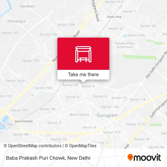 Baba Prakash Puri Chowk map