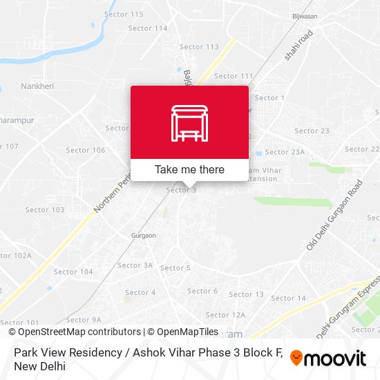 Park View Residency / Ashok Vihar Phase 3 Block F map