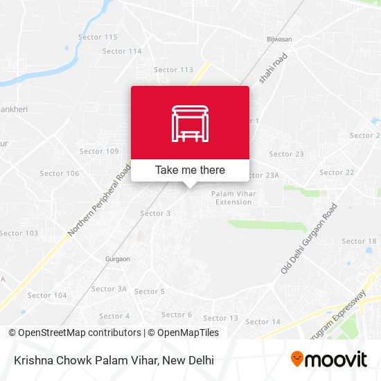 Krishna Chowk Palam Vihar map