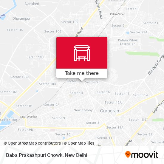 Baba Prakashpuri Chowk map