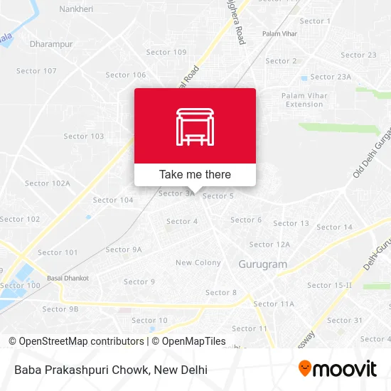 Baba Prakashpuri Chowk map