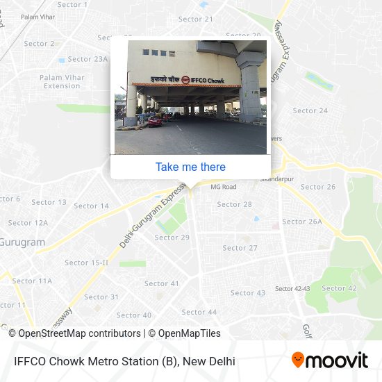 IFFCO Chowk Metro Station (B) map
