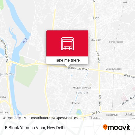 B Block Yamuna Vihar map