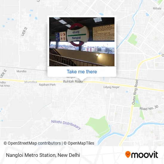Nangloi Metro Station map