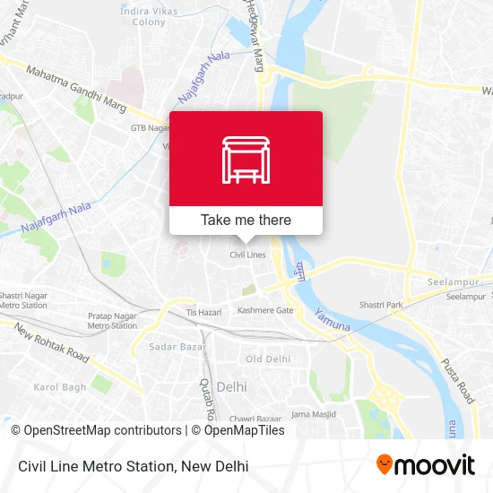 Civil Line Metro Station map
