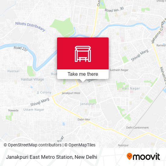 Janakpuri East Metro Station map