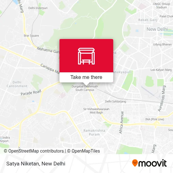 Satya Niketan map